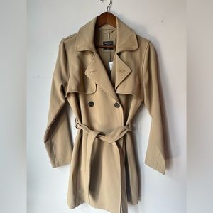 NWT Abercrombie & Fitch Trench Coat, Camel, L